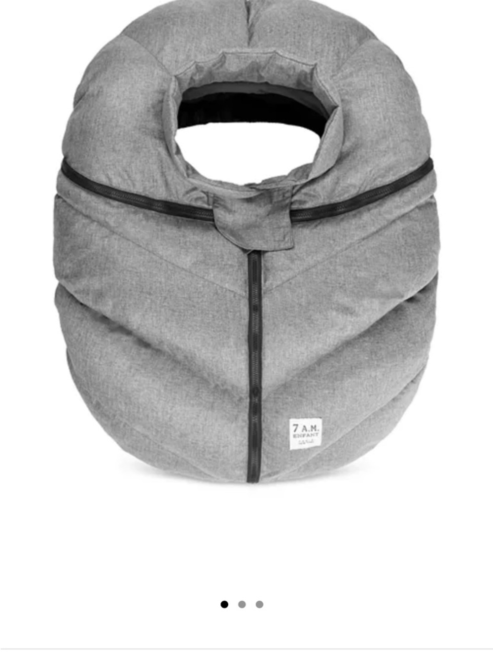 7 A.M. Enfant Grey car seat cover
